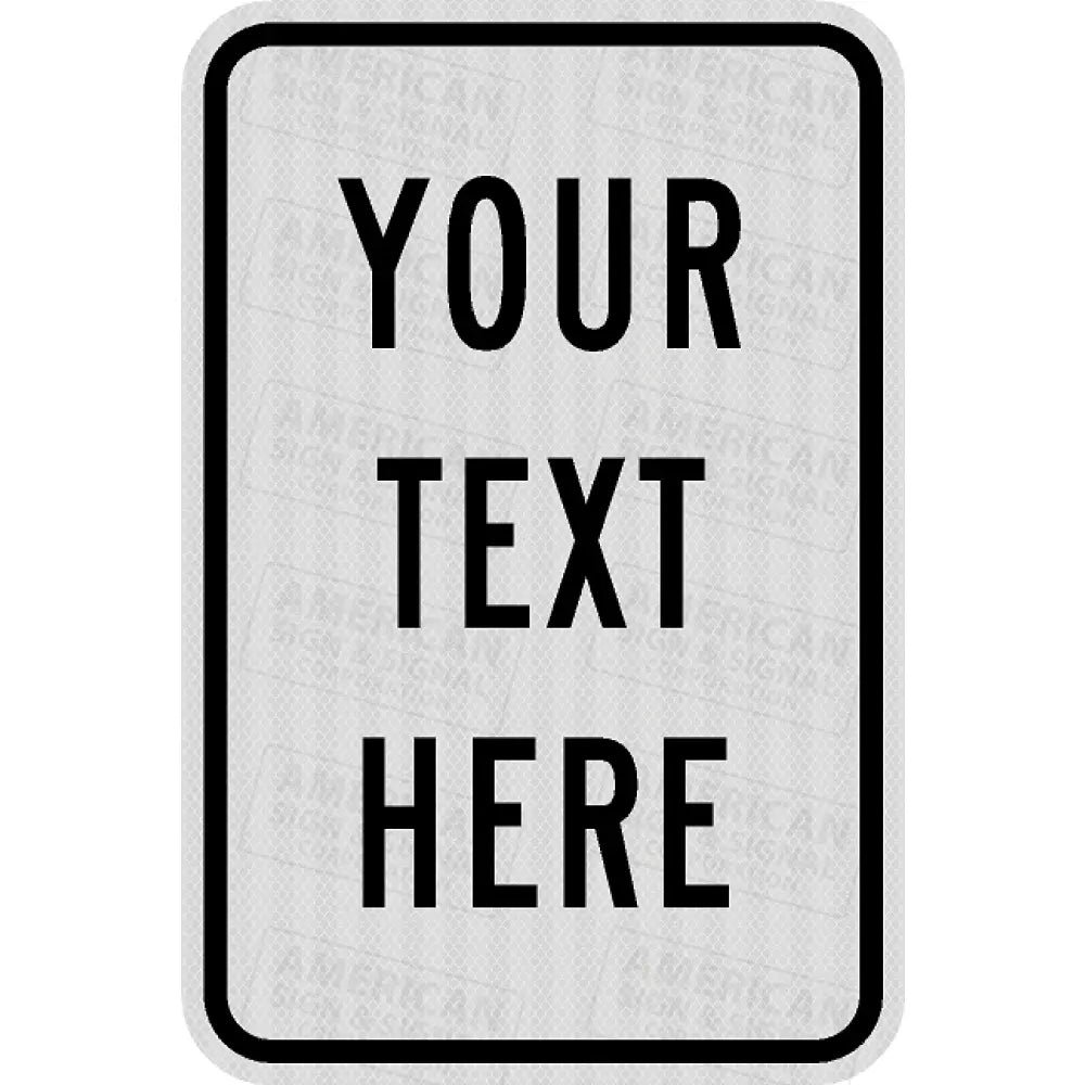 12X18 Customizable Sign