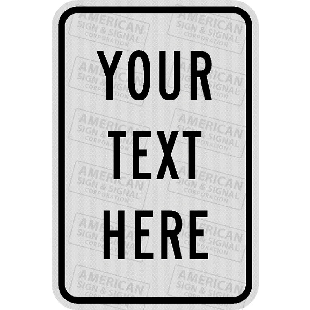 12X18 Customizable Sign