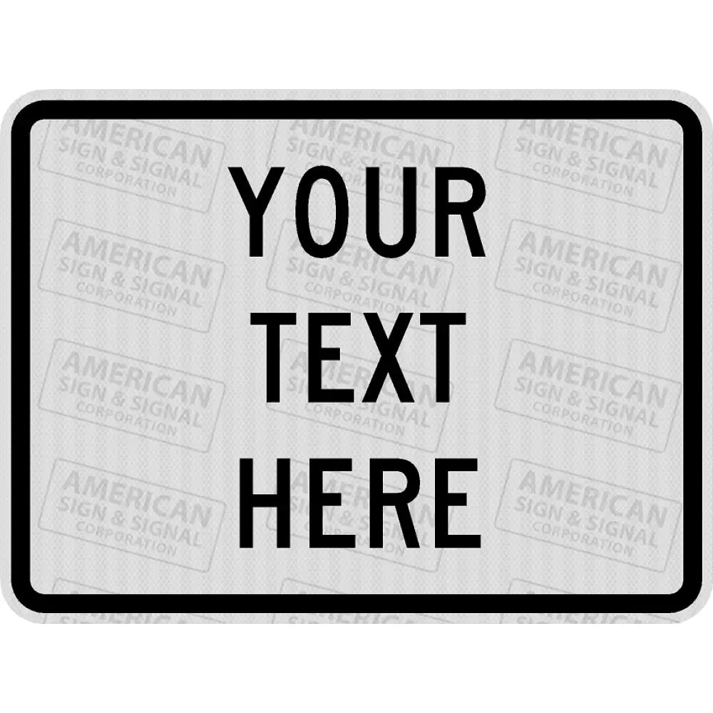 24X18 Customizable Sign