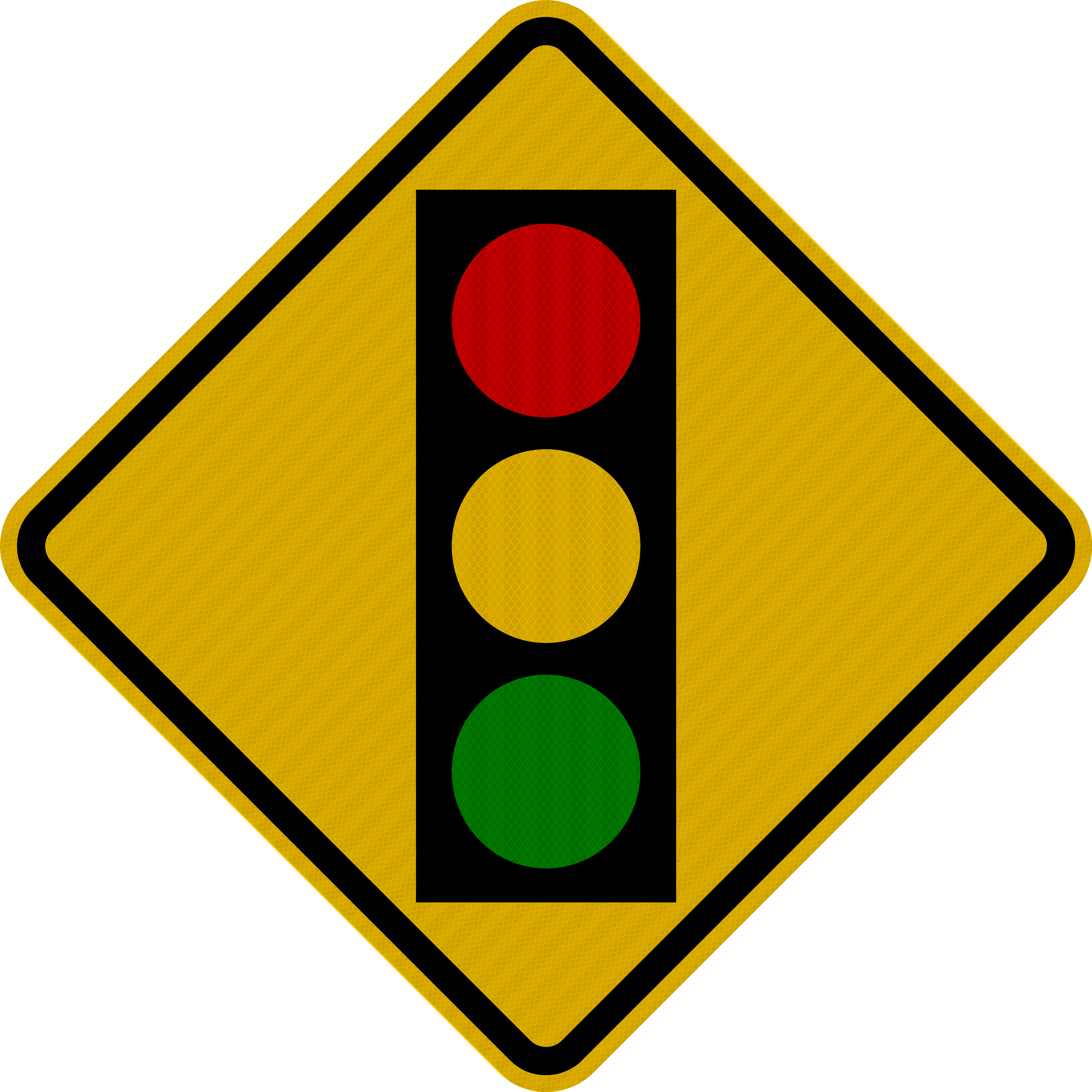 W3-3 Traffic Signal Ahead Sign