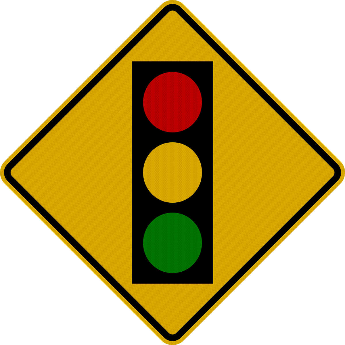 W3-3 Traffic Signal Ahead Sign