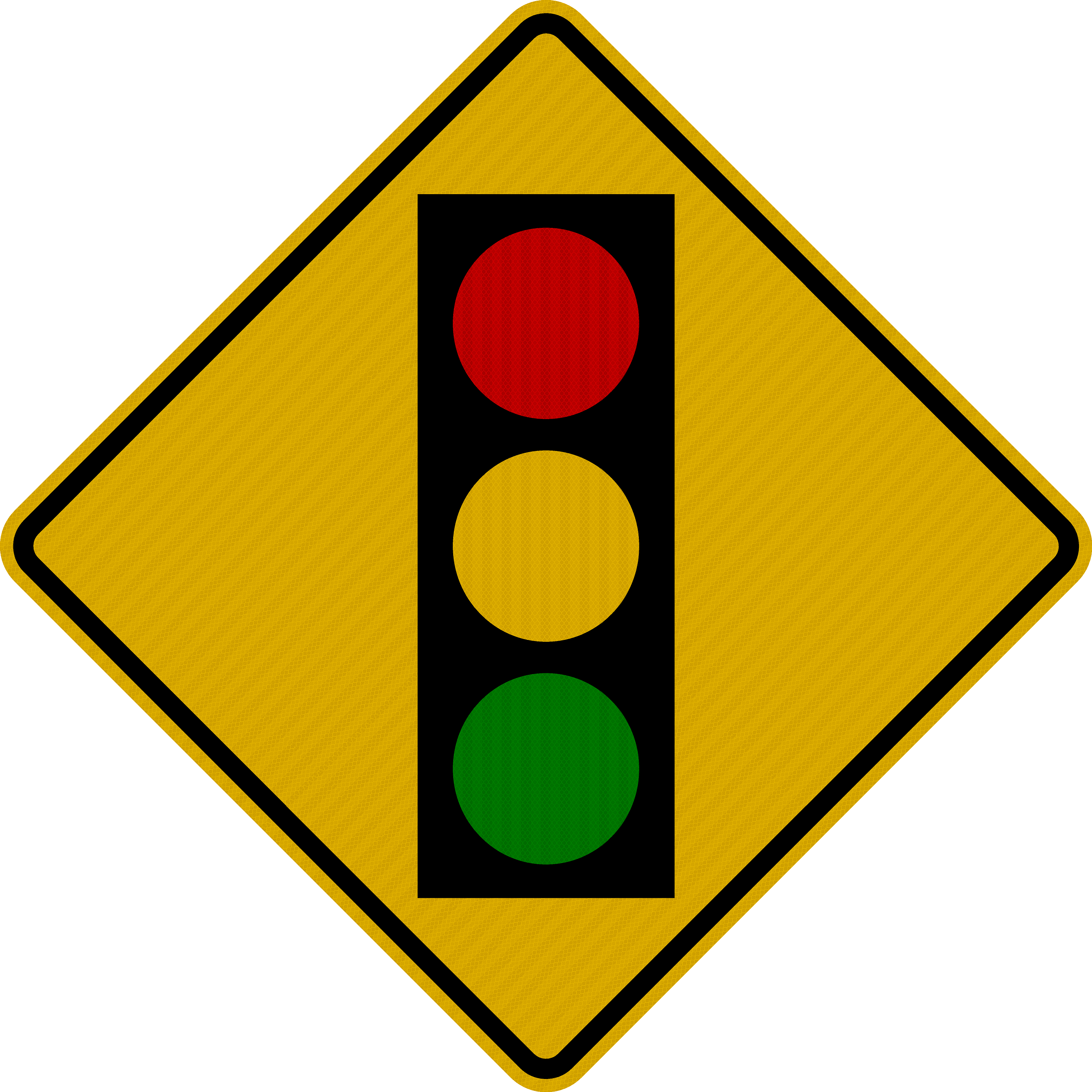 W3-3 Traffic Signal Ahead Sign