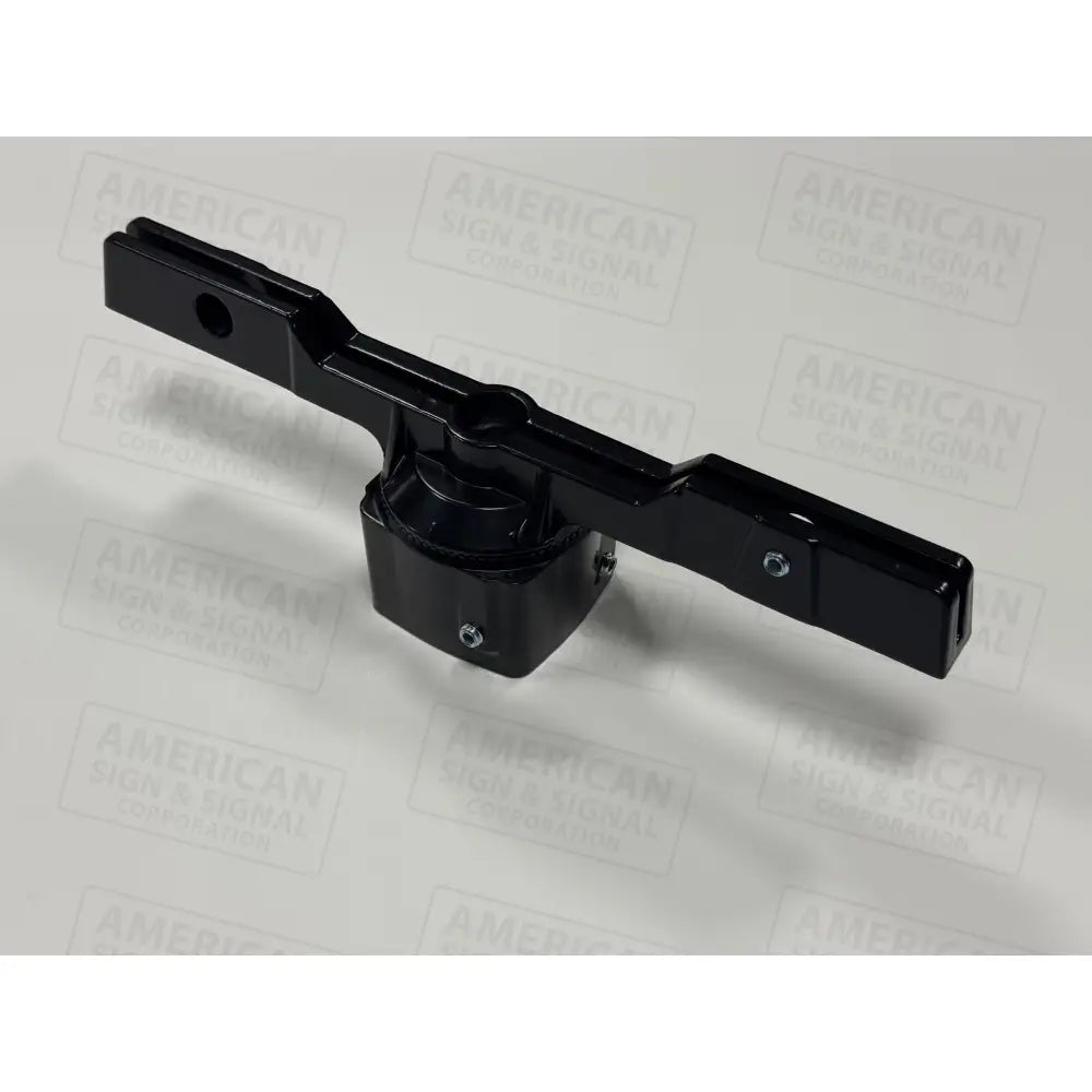 Adjustable Square & Round Post Street Name Sign Bracket (Black) 12’’ / 5/32’’ Hex / 2’’