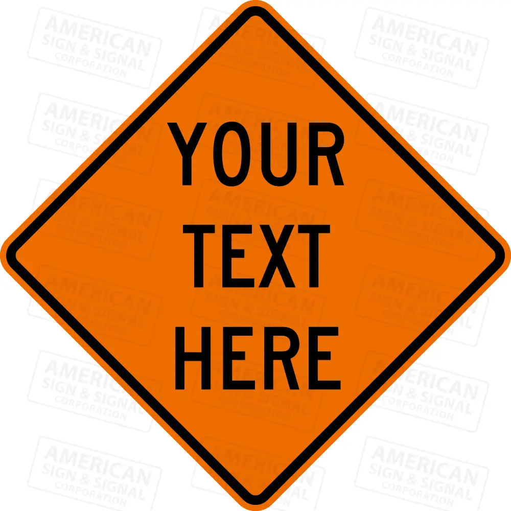 Custom Diamond Construction Ttc Sign