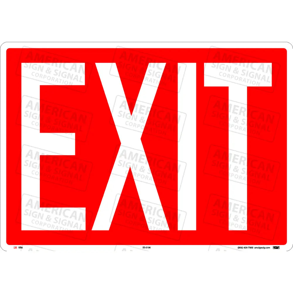 EXIT Safety Sign
