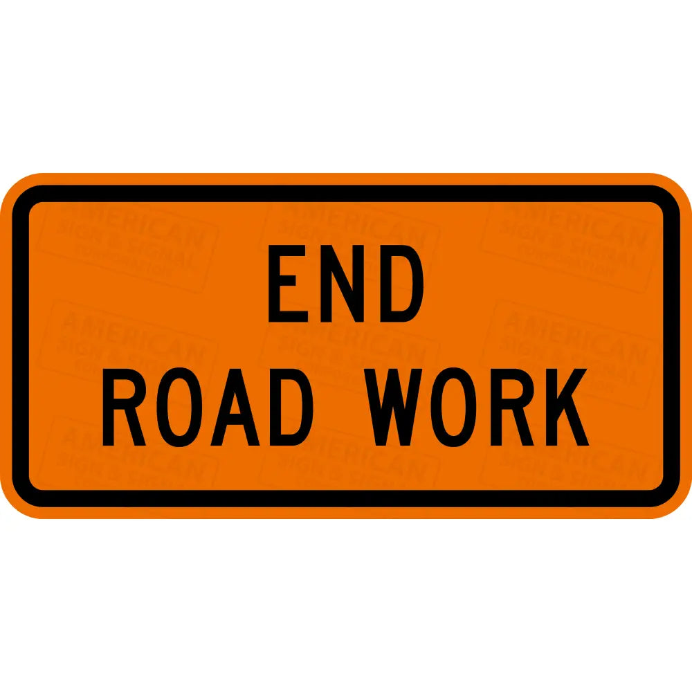 G20-1 End Road Work Ttc Sign
