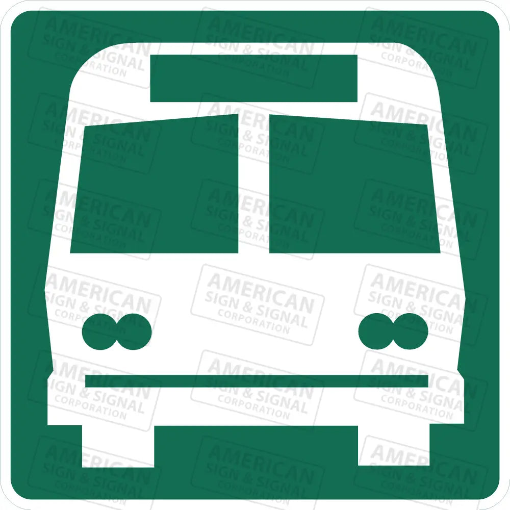 I - 6 Bus Station Sign