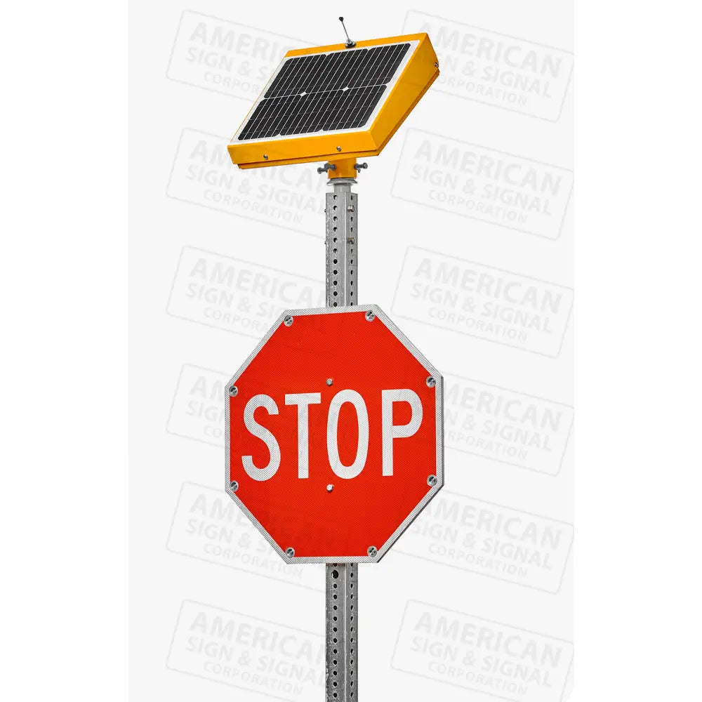 Jsf Fl-5800 Series 24Hr Flashing Led Embedded Sign Stop / Yellow