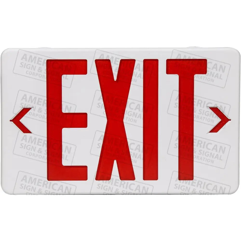 LED EXIT Light Sign with Battery Backup Red / White