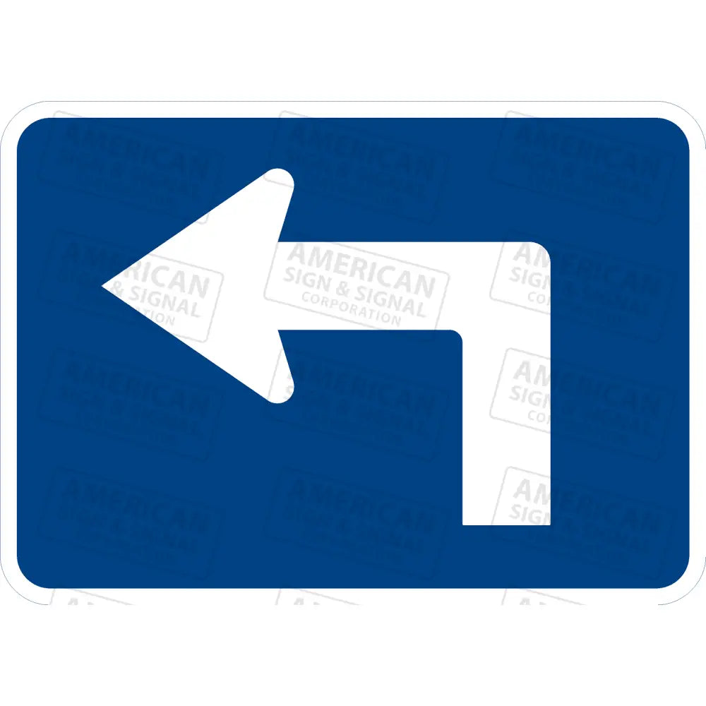 M5-1 Advance Turn Arrow Sign (Blue) 3M 3930 Hip / Left 21X15’