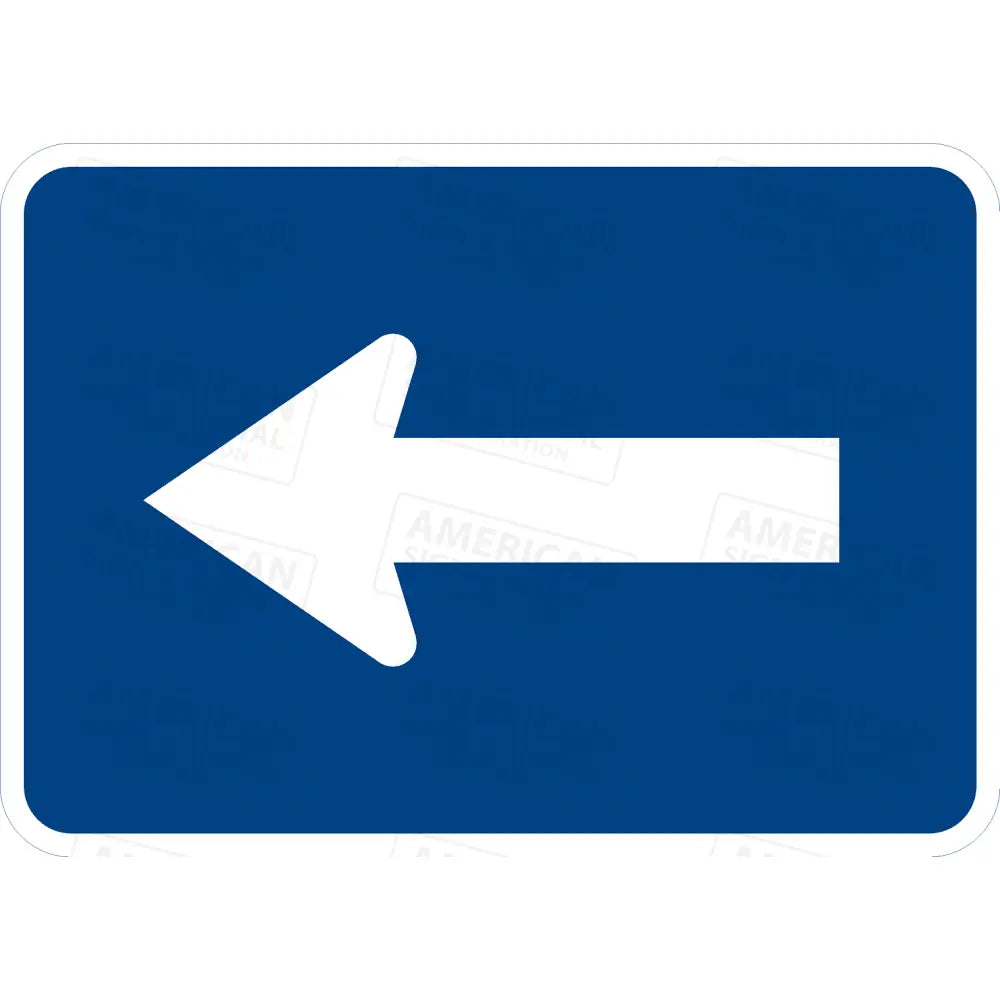 M6-1 Directional Arrow Sign (Blue) 3M 3930 Hip / Left 21X15’