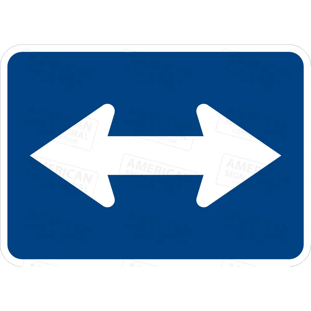 M6-4 Directional Arrow Sign (Blue)