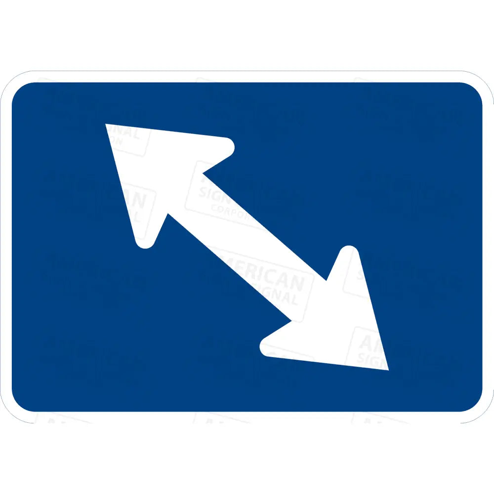 M6-5 Directional Arrow Sign (Blue) 3M 3930 Hip / Left 21X15’