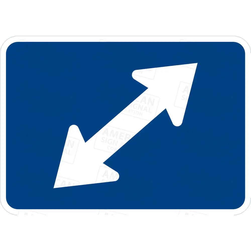 M6-5 Directional Arrow Sign (Blue) 3M 3930 Hip / Right 21X15’