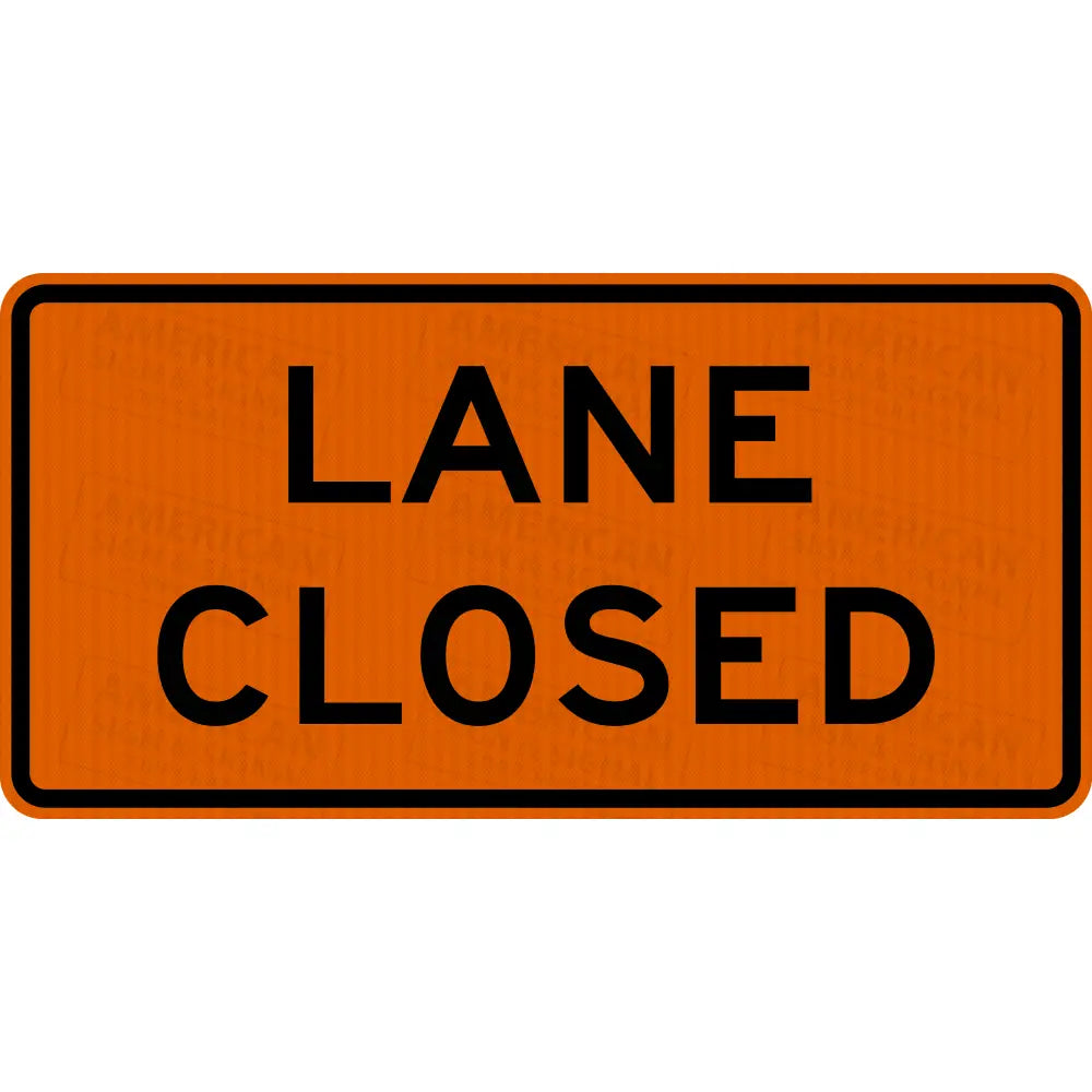 NYW8-33 Lane Closed TTC Sign