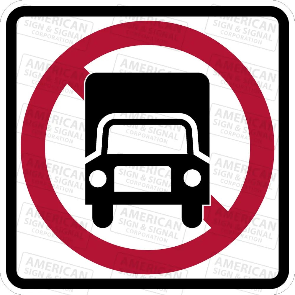 Ps - 004 No Trucks Sign