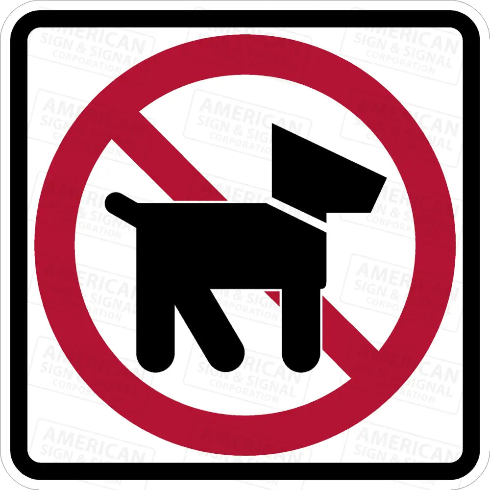 Ps - 017 No Pets Sign