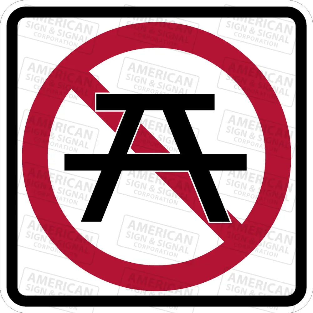 Ps - 044 No Picnicking Sign
