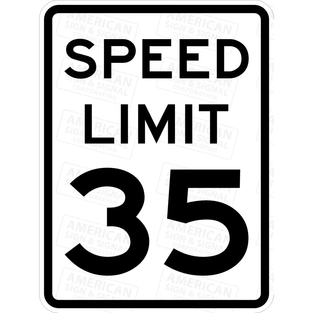 Señal de límite de velocidad R2-1