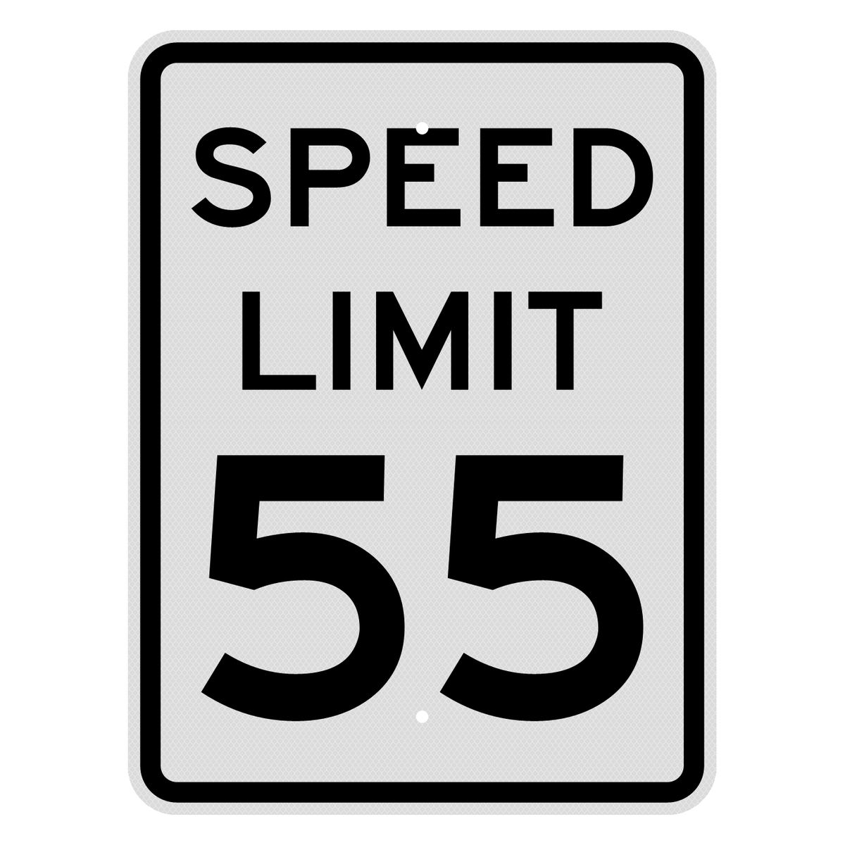R2-1 Speed Limit 55 MPH sign, 18" x 24", Diamond Grade