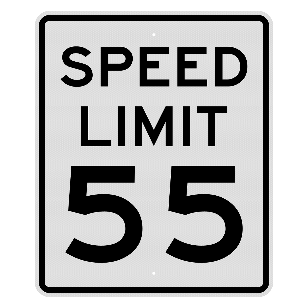 R2-1 Speed Limit 55 MPH sign, 30" x 36", Diamond Grade