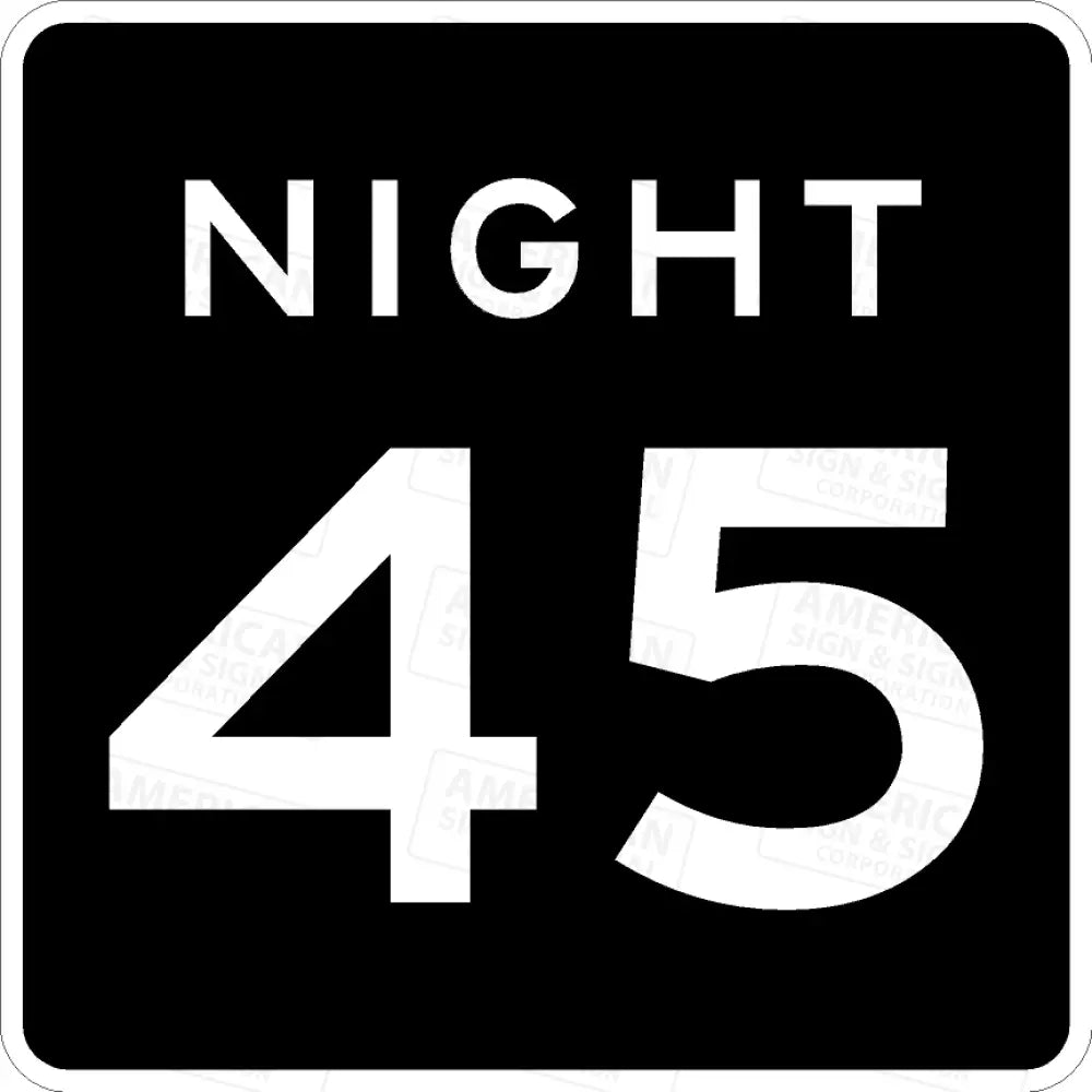 R2-3P Night Speed Sign