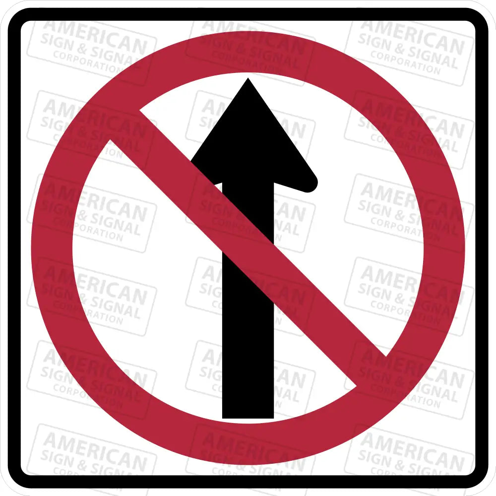 R3 27 No Thru Movement Sign
