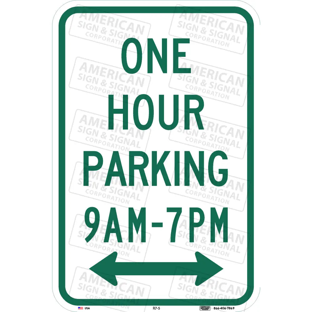 Customizable Timed Parking Only Sign 12X18’ / 3M 3930 Hip