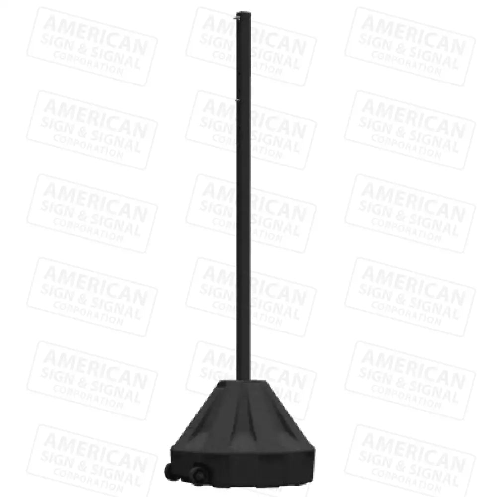 Plasticade Roll-A-Post Black 24’ Base / 72’ Post