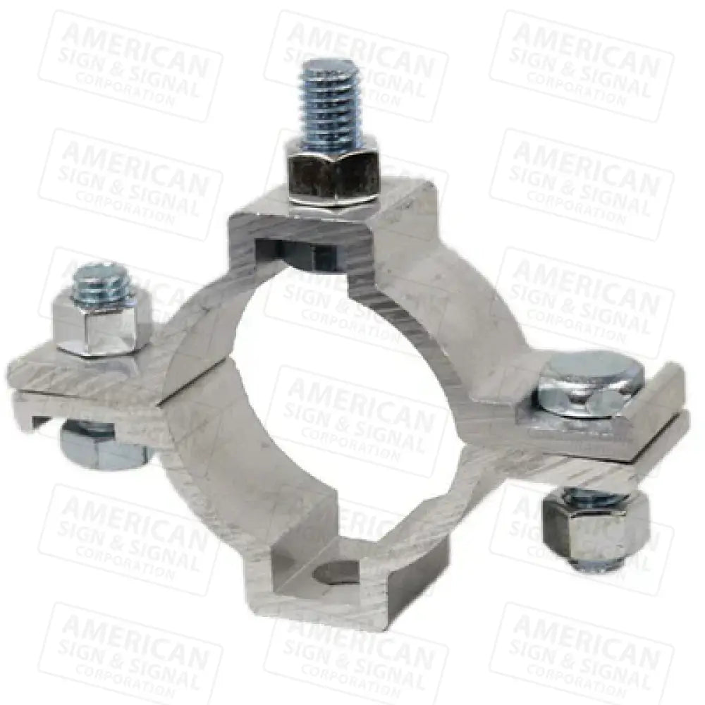 6-Set Sign Mounting Brackets For 16" Poles – Includes Clamps, Stainless Steel Cable Ties & Wrench For Round/Square Poles