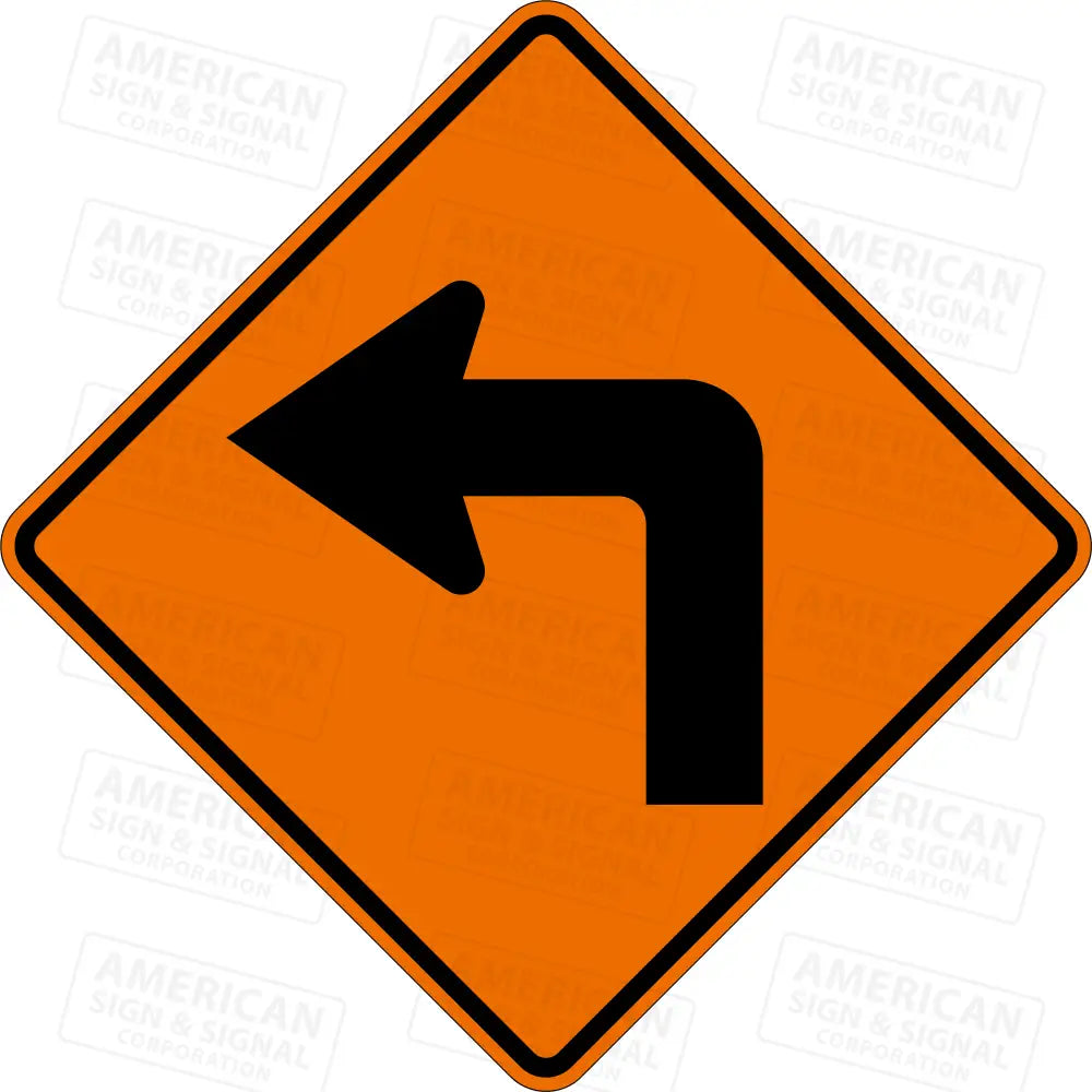 W1-1 Turn Sharp Curve TTC Sign
