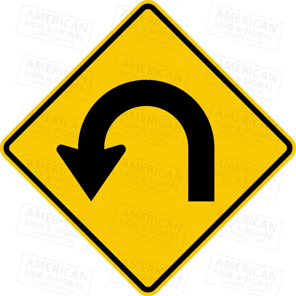 W1-11 Hairpin Curve Sign