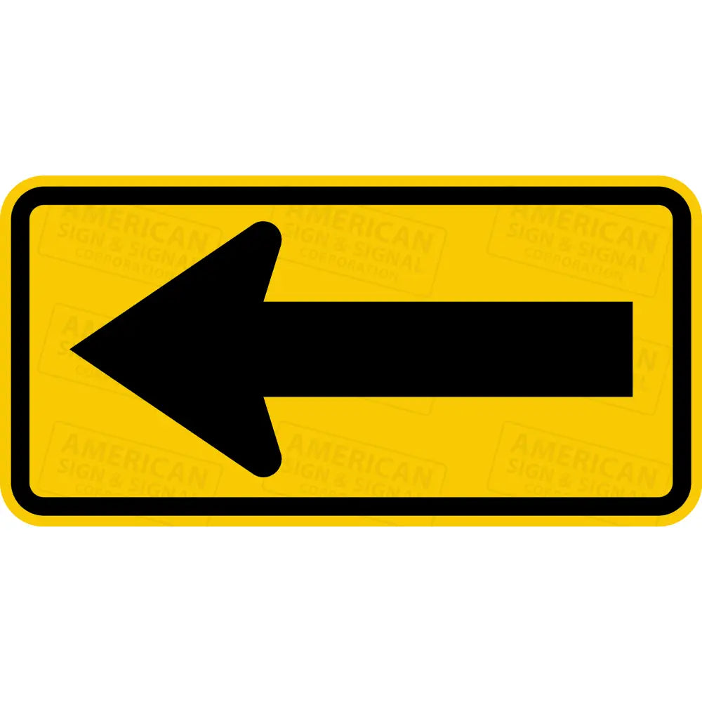 W1-6 Large Arrow Sign 3M 3930 Hip / Left 24X12