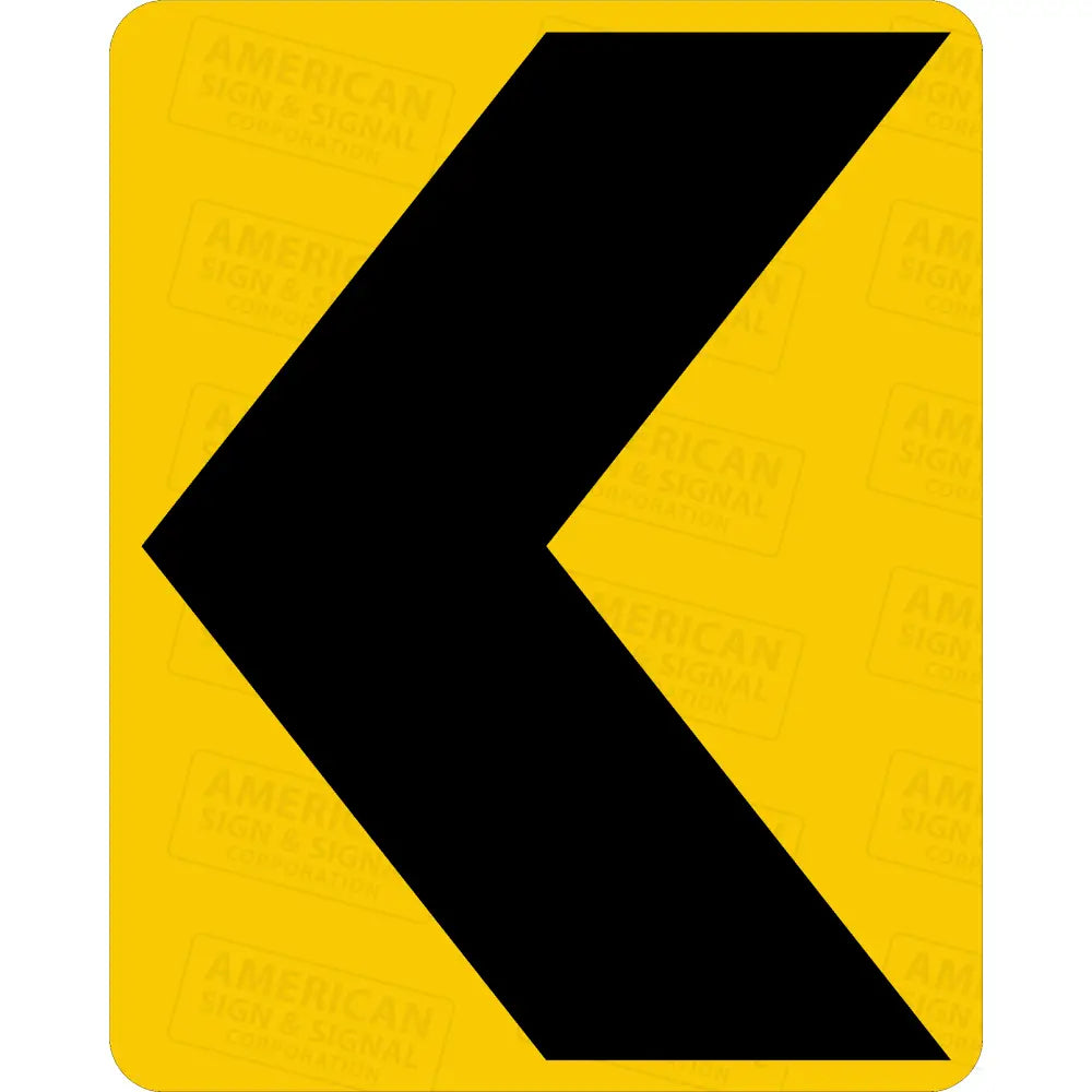 W1-8 Chevron Sign 3M 3930 Hip / Left 24X30