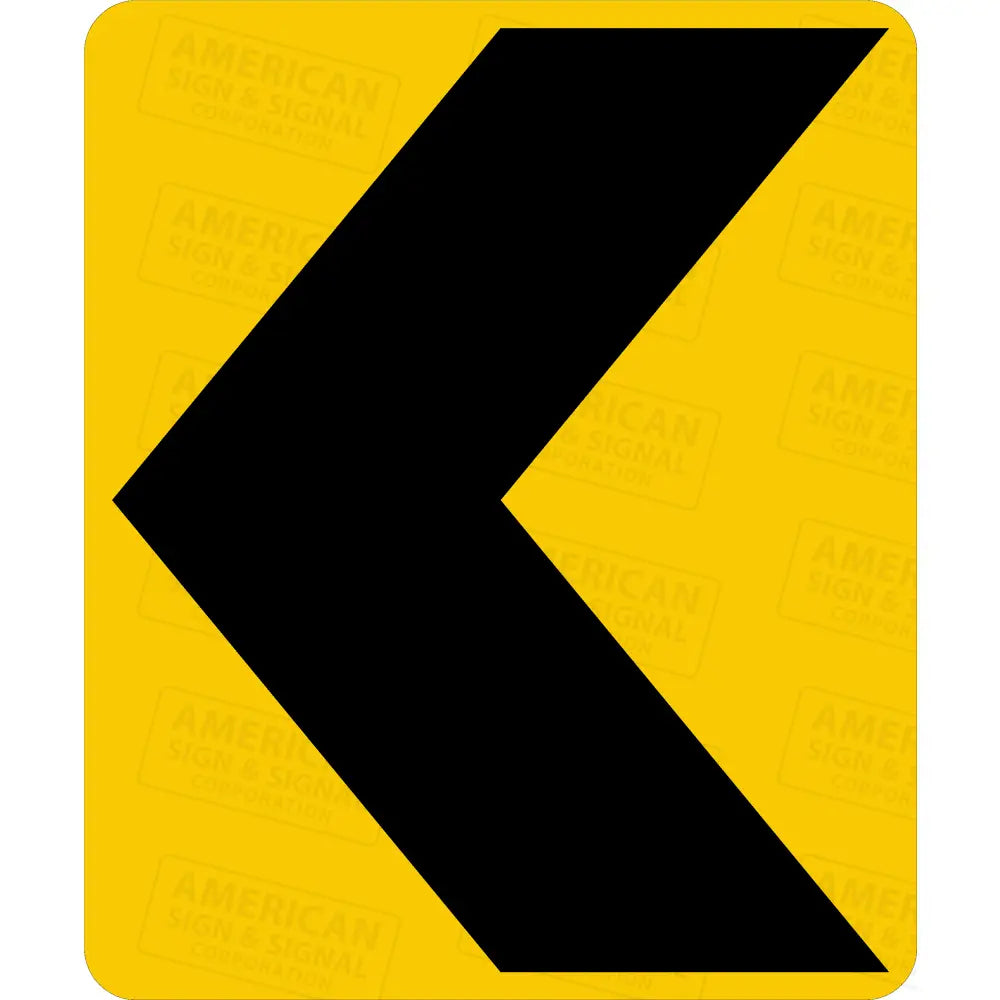 W1-8 Chevron Sign 3M 3930 Hip / Left 30X36