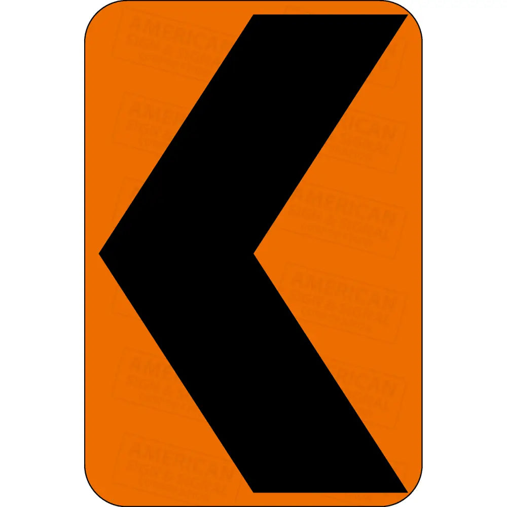 W1 - 8 Chevron Ttc Sign 3M 3924S Vip / Left 12X18