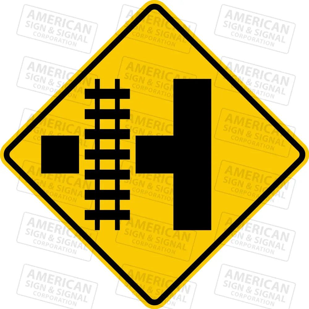 W10-3 Railroad Advance Warning Sign