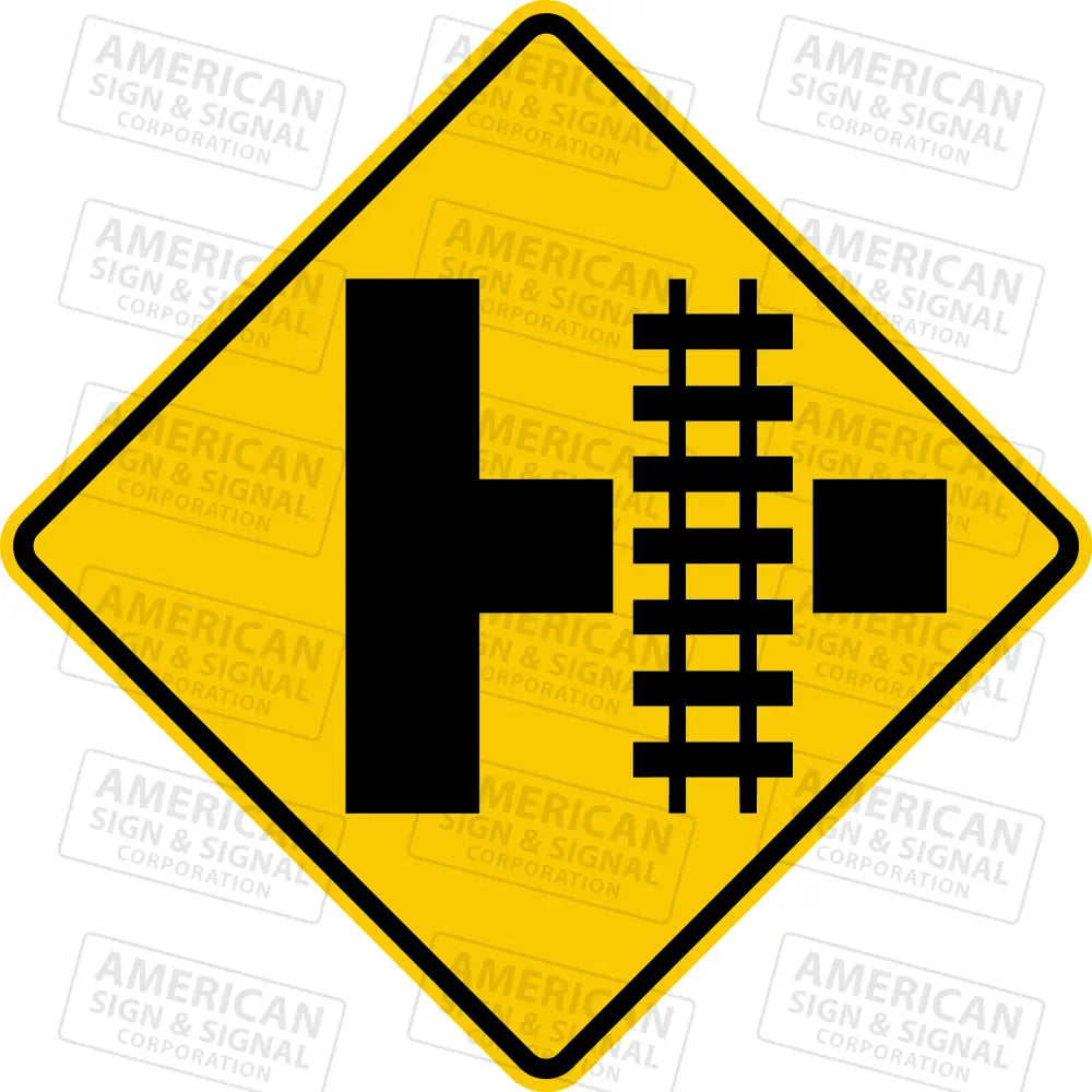 W10 - 3 Railroad Advance Warning Sign 3M 3930 Hip / Right 24X24