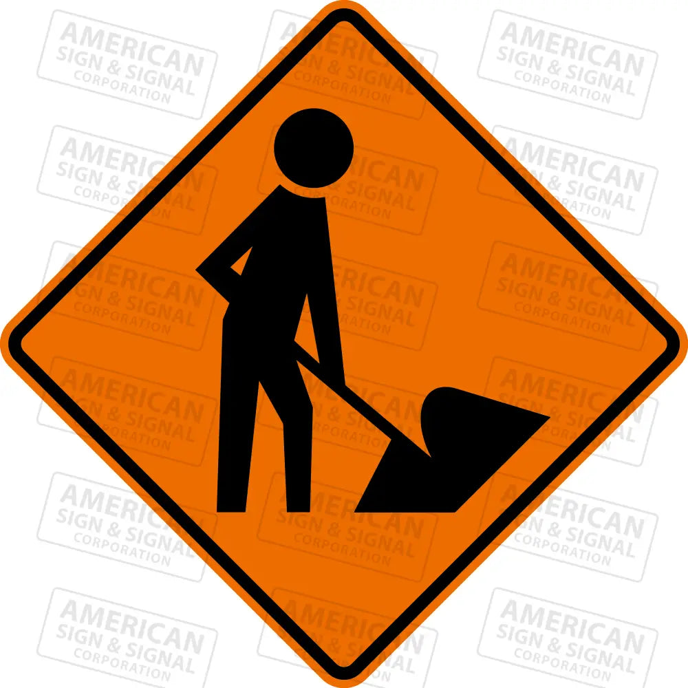 W21 1a Workers (Symbol) TTC Sign