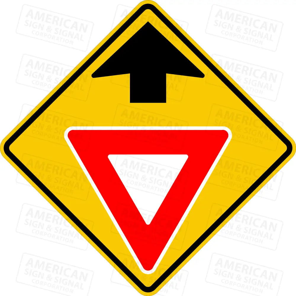 W3-2 Yield Ahead Sign