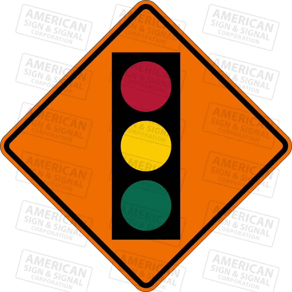 W3 - 3 Signal Ahead Ttc Sign