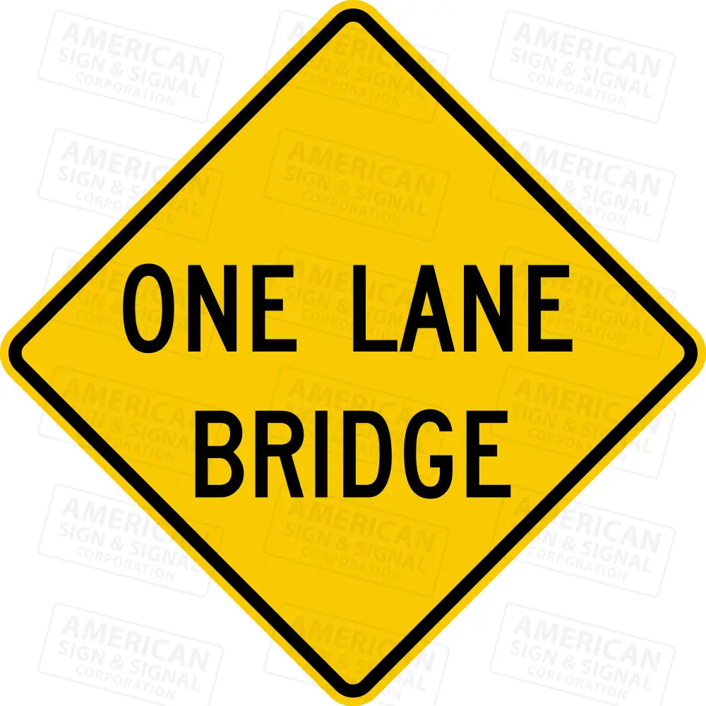 W5-3 One Lane Bridge