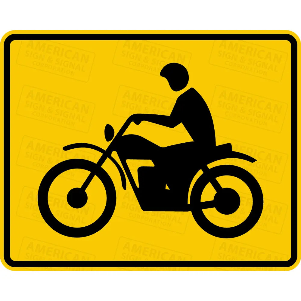 W8 - 15P Motorcycle Sign 3M 3930 Hip / 30X24