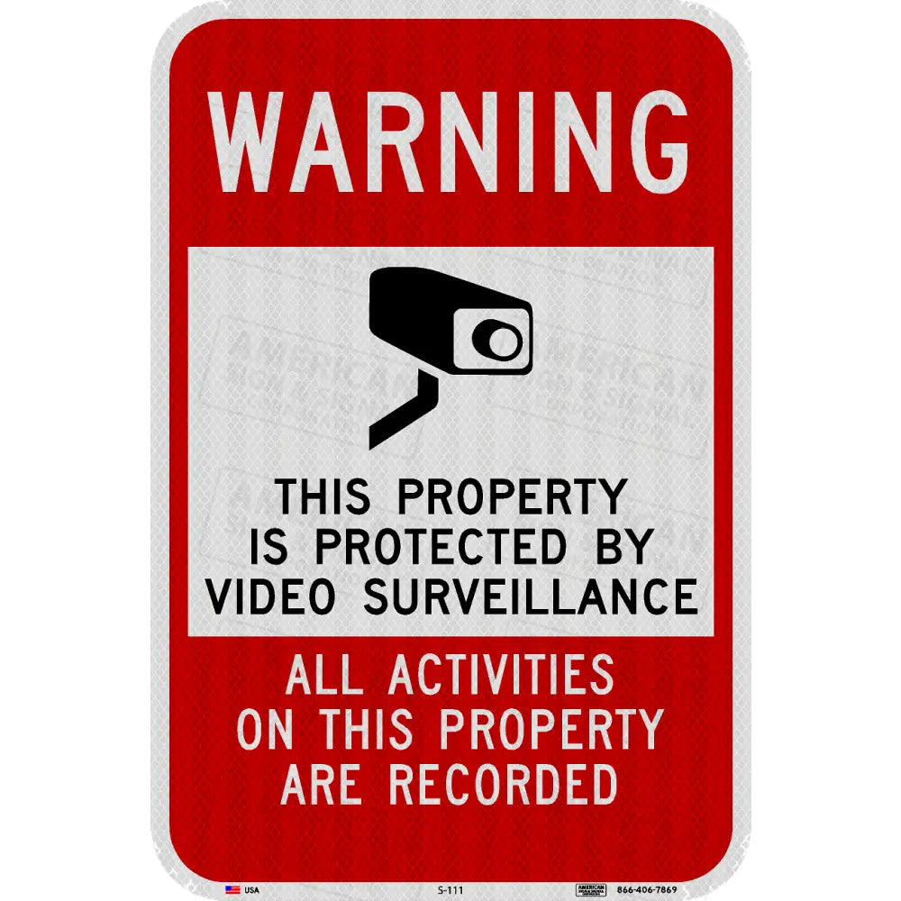 Warning Security Cameras Sign