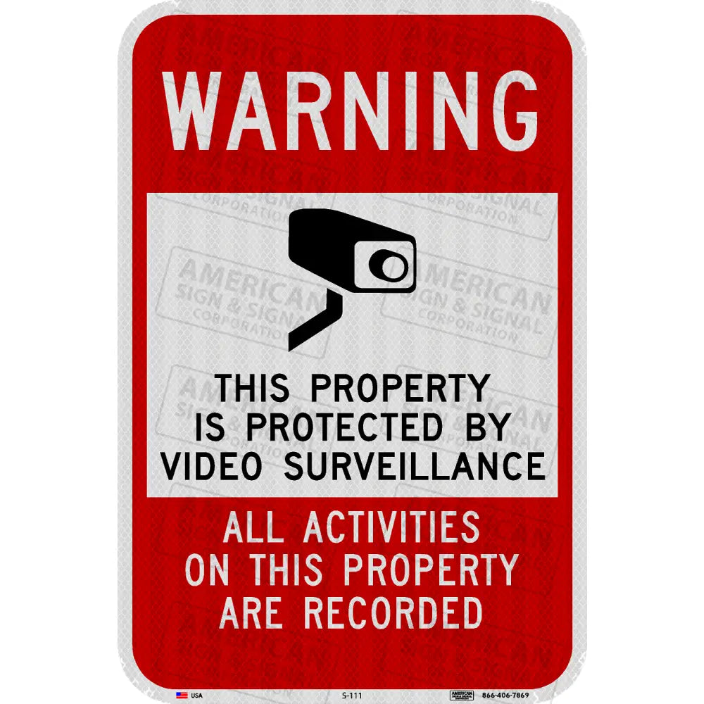 Warning Security Cameras Sign