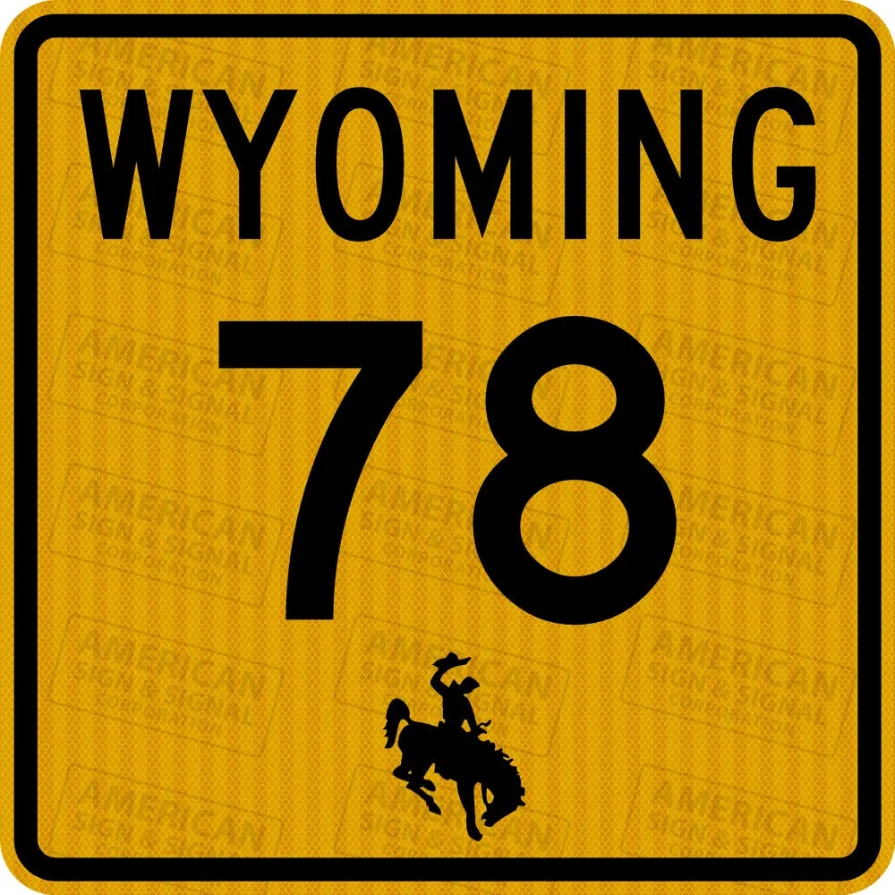 Wyoming State Route Sign