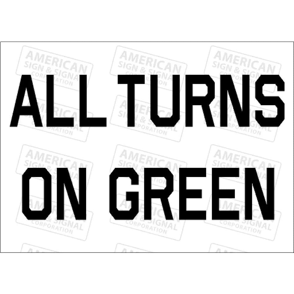 10X14 Classic Traffic Signal Information Novelty Signs All Turns On Green