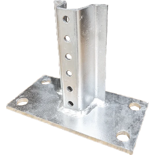 U-Channel Sign Post Surface Mount Base Plate