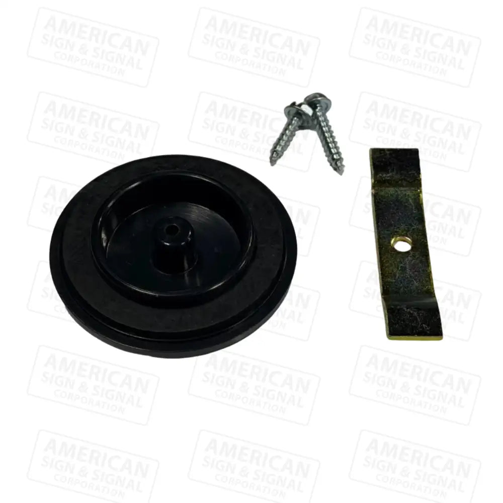 Closure Cap for Traffic Signal Plastic Black