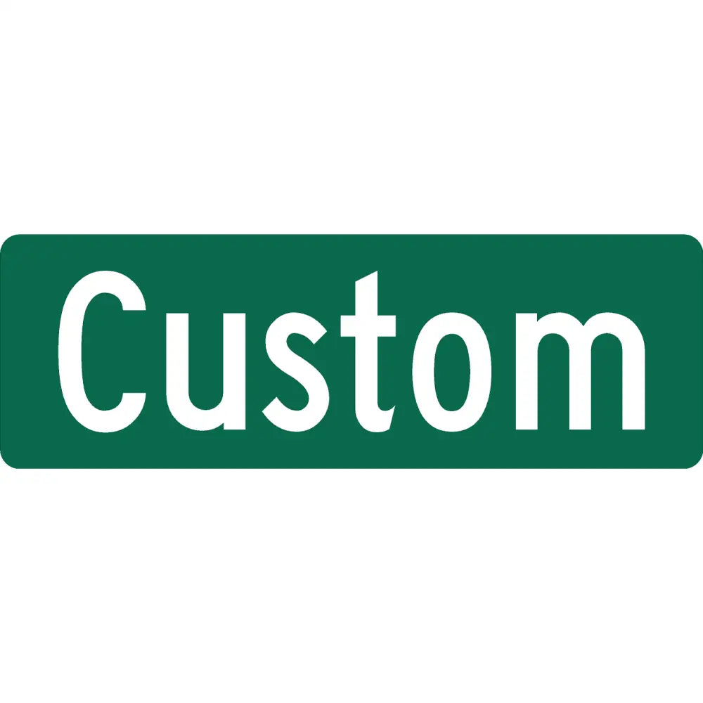 Customizable 6’’ Street & Address Sign (Centered)